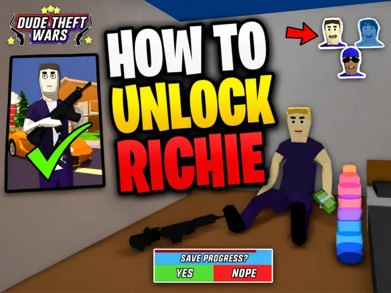 How to Unlock Richie in Dude Theft Wars